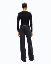 Pull côtelé léger avec détails transparents -  | Pinko