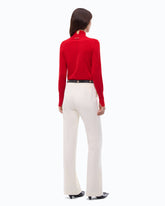 Rollkragenpullover aus Wolle und Kaschmir - Rot | Pinko
