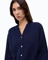 Cardigan in lana e cashmere - Blu | Pinko