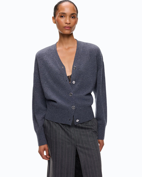 Cardigan in lana e cashmere