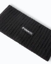 Hair band with PINKO logo lettering - Black | Pinko