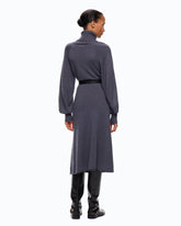 Midikleid mit Rollkragen aus Wollmix -  | Pinko
