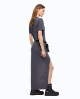 Vestido de mezcla de lana con parte trasera más larga -  | Pinko