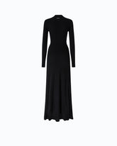 Long wool-blend dress with cut-out -  | Pinko