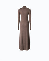 Long turtleneck dress in merino wool -  | Pinko