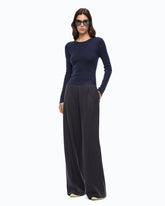 Pull côtelé à dentelle -  | Pinko