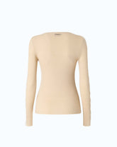 Maglia a costine con pizzo -  | Pinko