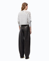 Pullover in einem Mix aus Wolle und Alpaka mit Schmuckmuster - Grau | Pinko