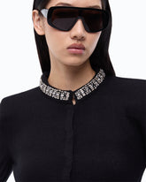 Cardigan mit Schmuckkragen - Schwarz | Pinko