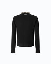 Cardigan mit Schmuckkragen - Schwarz | Pinko