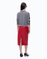 Pull en laine et cachemire à losanges - Multicolore Gris-Marron | Pinko