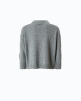 Pull en laine et cachemire à losanges - Multicolore Gris-Marron | Pinko