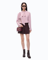 Bluse mit Schärpenkragen - Rosa | Pinko
