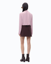 Bluse mit Schärpenkragen - Rosa | Pinko