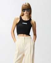Canotta cropped con logo PINKO -  | Pinko