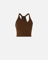Cropped vest top with asymmetric neckline -  | Pinko
