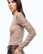 Pullover mit gerafften Ärmeln -  | Pinko
