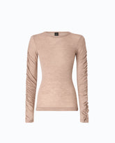 Pullover mit gerafften Ärmeln -  | Pinko