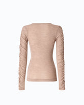 Pullover mit gerafften Ärmeln -  | Pinko