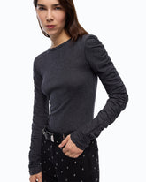 Maglia con maniche arricciate -  | Pinko