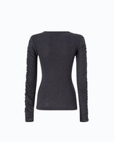 Maglia con maniche arricciate -  | Pinko
