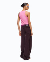 Top côtelé avec logo Love Birds transparent -  | Pinko