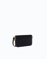Baby Love Bag One Slouchy crossbody bag in new biker leather - Black | Pinko