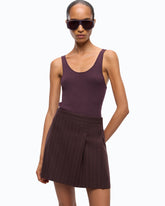 Ribbed merino wool vest top -  | Pinko