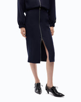 Gonna a matita in flanella - Blu | Pinko