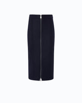 Gonna a matita in flanella - Blu | Pinko