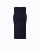 Gonna a matita in flanella - Blu | Pinko