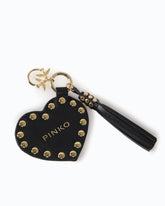 Charm portachiavi con cuore e borchie PINKO -  | Pinko