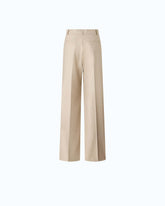 Metal wool-blend palazzo trousers -  | Pinko