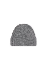 Cappello beanie in lana con logo Love Birds gioiello - Grigio Scuro | Pinko