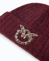 Gorro de lana con logo joya Love Birds - Rojo | Pinko