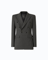 Slim-fit double-breasted jacket -  | Pinko