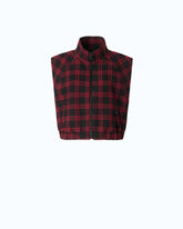 Tweed vest with check pattern -  | Pinko