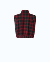 Tweed vest with check pattern -  | Pinko