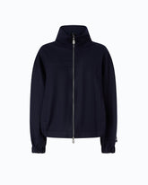 Oversize-Bomberjacke aus Flanell - Blau | Pinko
