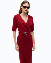 Robe ajustée avec ceinture Love Birds -  | Pinko