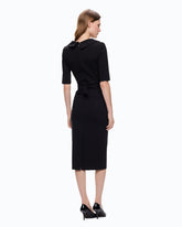 Slim-fit dress with Love Birds belt -  | Pinko