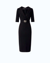 Slim-fit dress with Love Birds belt -  | Pinko