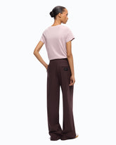 Wide-leg check trousers -  | Pinko