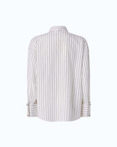 Chemise à rayures avec cravate -  | Pinko
