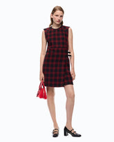 Vestito corto a quadri