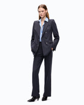 Pinstriped wool-blend jacket -  | Pinko