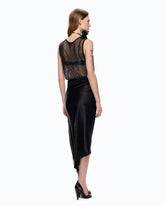 Débardeur en maille filet à strass -  | Pinko
