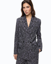 Zweireihige Jacke mit Strass und Jaguar-Motiv -  | Pinko