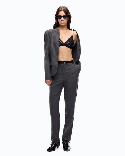 Reggiseno effetto rete con strass