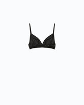 Mesh-effect bra with rhinestones -  | Pinko